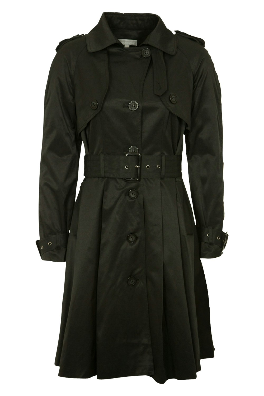 Orientique Button And Belt Coat - Womens Trench Coats - at Birdsnest ...