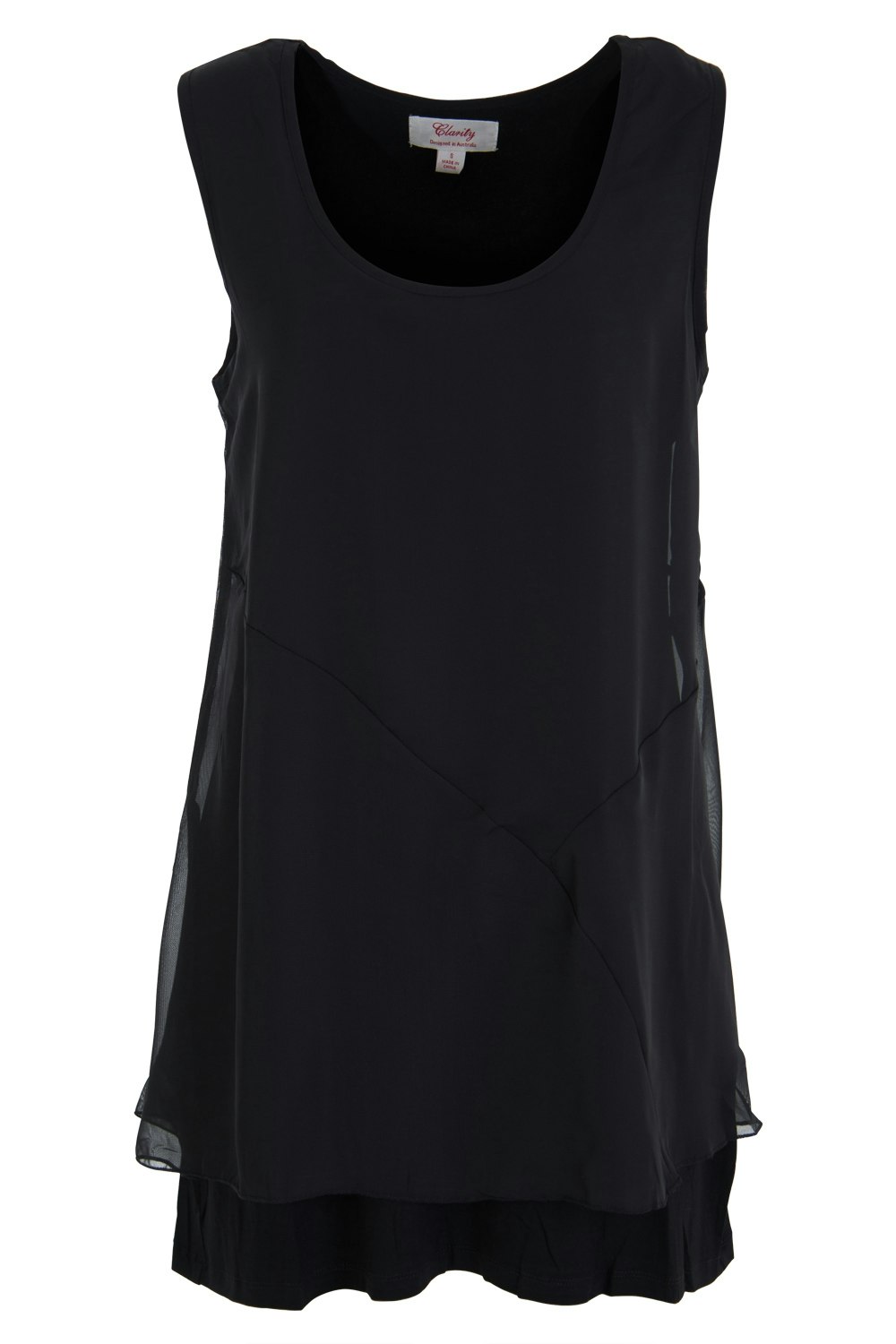 Clarity By Threadz Fashion for size 16+ Layered Singlet - Womens Tanks ...