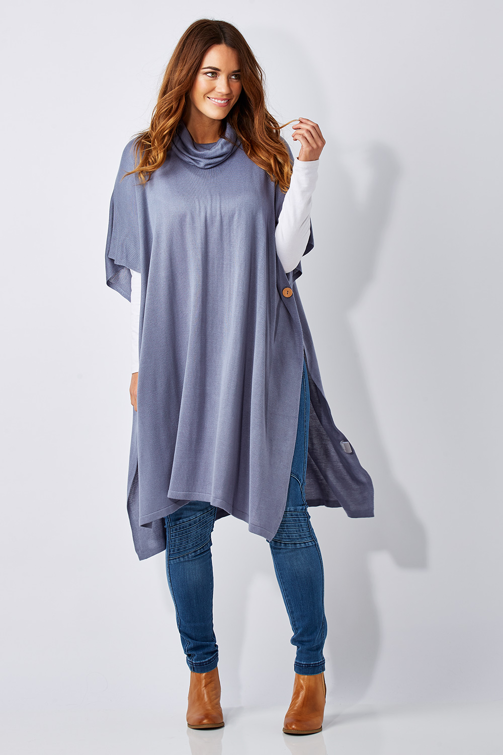 Buy Eb And Ive Kaftans Online Yasmine Poncho - Womens Ponchos - At ...