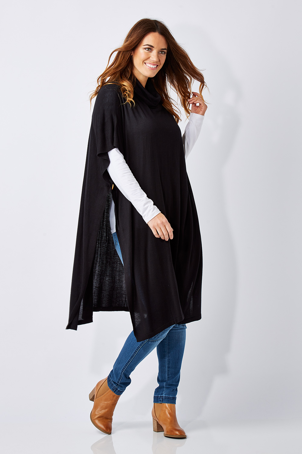 Buy Eb And Ive Kaftans Online Yasmine Poncho - Womens Ponchos - At ...