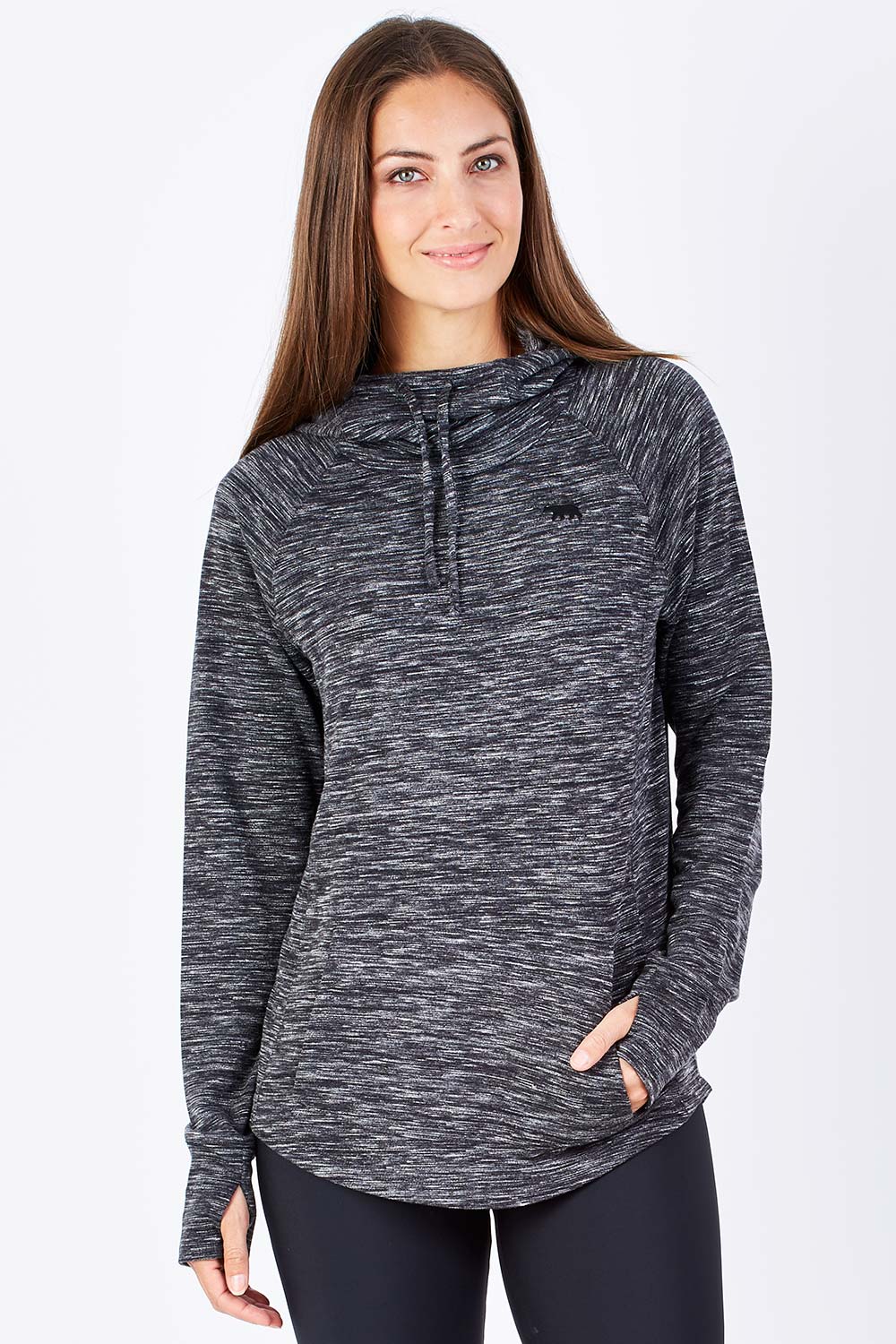 running bare long weekend hoodie