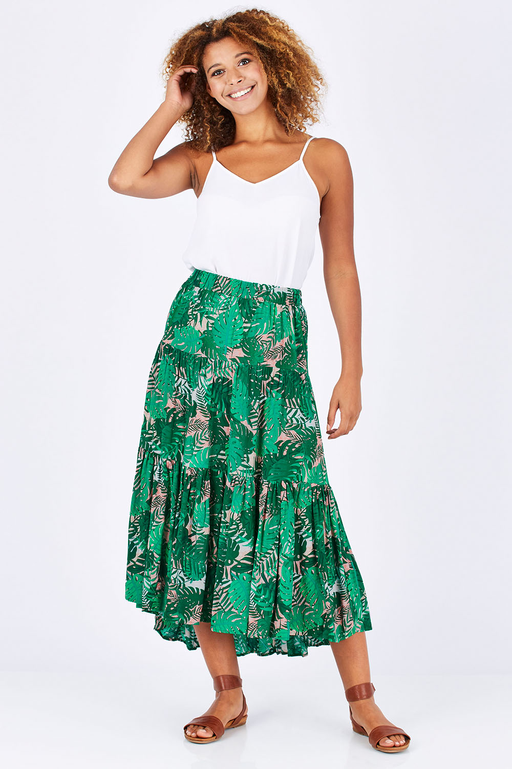 tropicana midi skirt