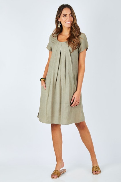 Orientique Essential Sleeve Dress - Womens Knee Length Dresses ...