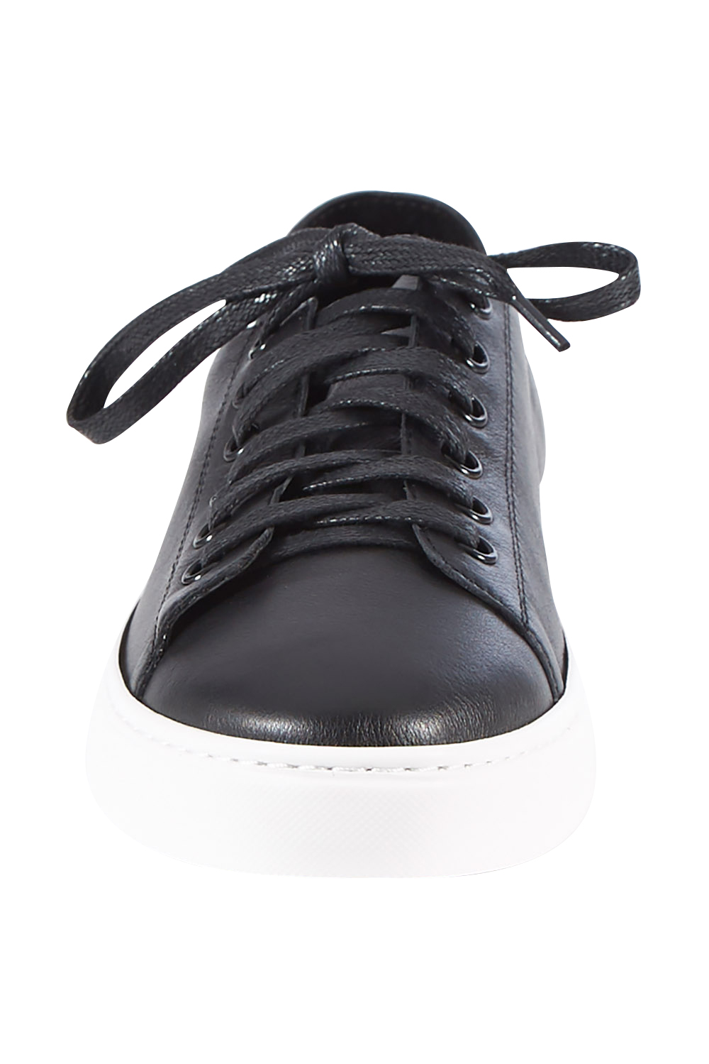 black leather runners womens